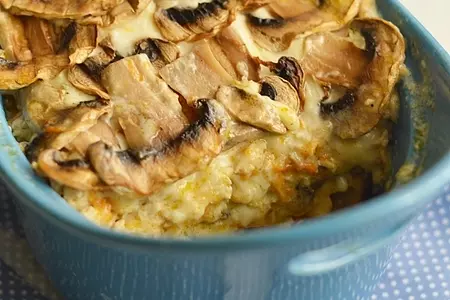 Запеканка из шампиньонов с курицей: шаг 8