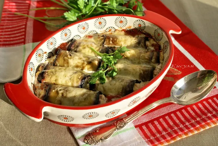 Итальянские инвольтини (involtini) зразы из баклажанов: шаг 10