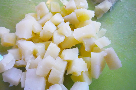 Картофельный салат с яблоком и карбонадом. тест-драйв с окраиной: шаг 3