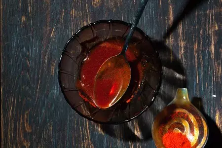 Инжир с ветчиной и фисташками с медовым соусом: шаг 5