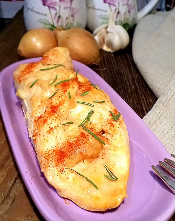 Пикантные грудки цыпленка с паштетом и курагой: шаг 6
