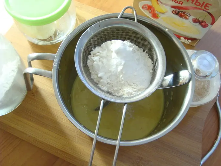 Пшённый пирог с сыром, петрушкой и чесноком: шаг 4