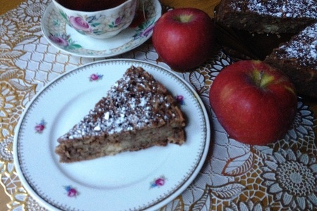 Яблочно-шоколадный пирог "удовольствие": шаг 8