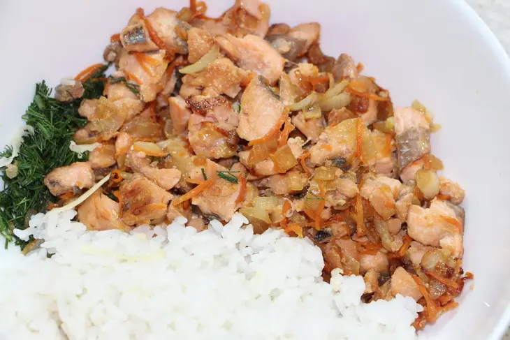 Кальмар фаршированный, запеченный под сырным соусом: шаг 7