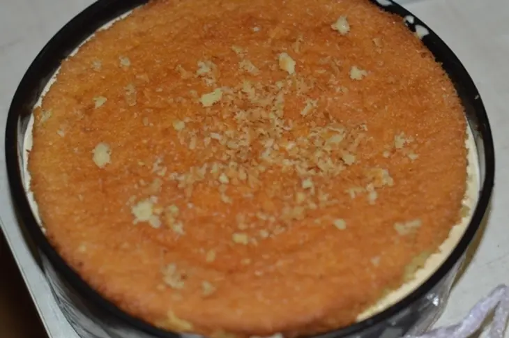Яблочный торт с карамельным баварским муссом с корицей: шаг 14