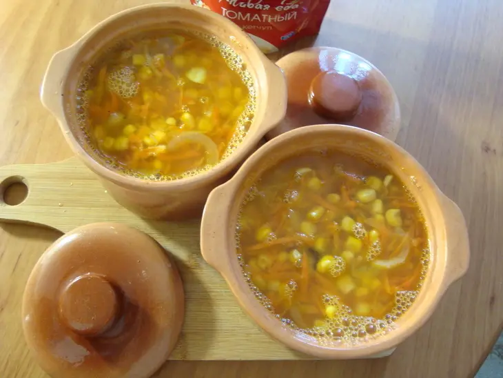 Курица с рисом и кукурузой в томате: шаг 9