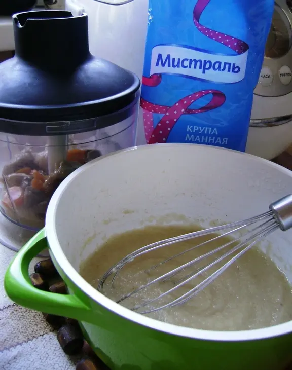 Паштет деликатесный со вкусом куриной печени «манка-обманка»: шаг 2
