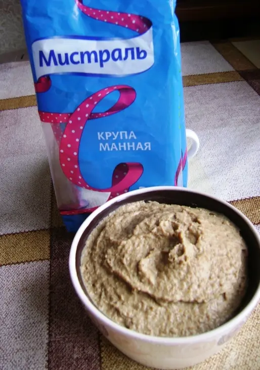 Паштет деликатесный со вкусом куриной печени «манка-обманка»: шаг 4