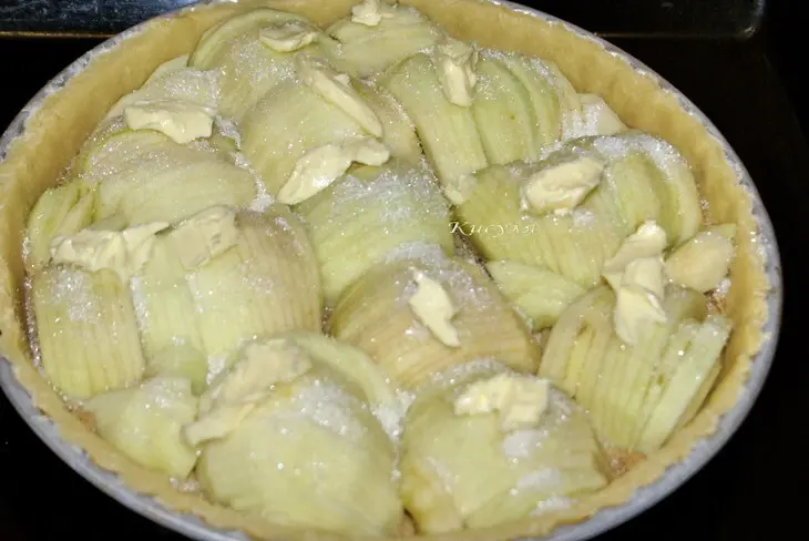Яблочный пирог с кунжутным кремом: шаг 7