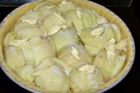 Яблочный пирог с кунжутным кремом: шаг 7