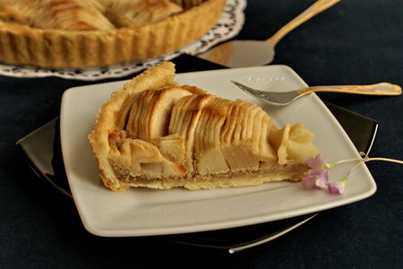 Яблочный пирог с кунжутным кремом: шаг 10