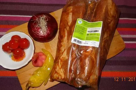 Ребрышки с маринованными овощами "праздничные": шаг 1