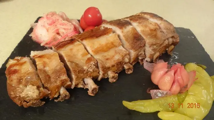 Ребрышки с маринованными овощами "праздничные": шаг 4