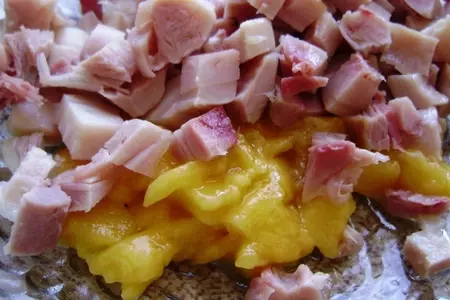Пикантный салат с манго и копченой курицей. тест-драйв с "окраиной": шаг 3