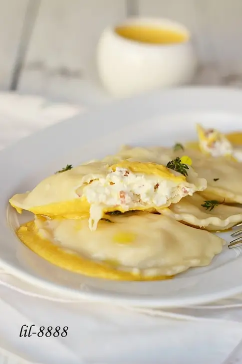 Равиоли со сливочным сыром и тыквенным соусом: шаг 5
