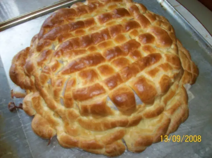 Торт "корзинка с грибами": шаг 1
