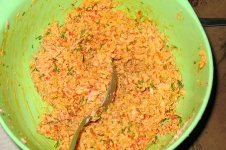 Пирог с крабовым мясом и кабачком.: шаг 2