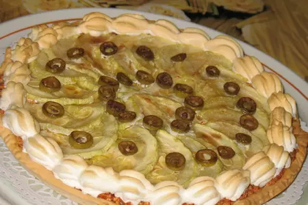 Пирог с крабовым мясом и кабачком.: шаг 6