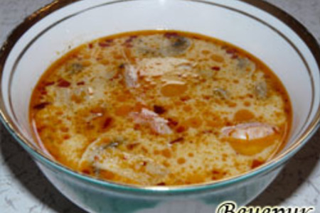 Тайский суп том ям с креветками: шаг 4