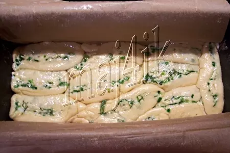 Сырный хлеб-пирог с начинкой: шаг 8