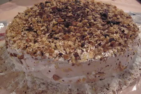 Торт с черносливом и грецкими орехами: шаг 5