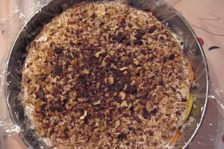 Торт с черносливом и грецкими орехами: шаг 7