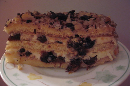 Торт с черносливом и грецкими орехами: шаг 8