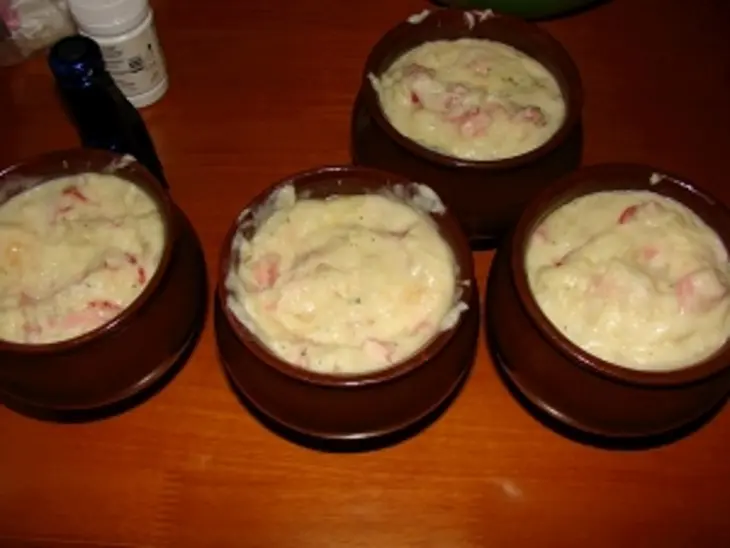Картофельное пюре в горшочке: шаг 5