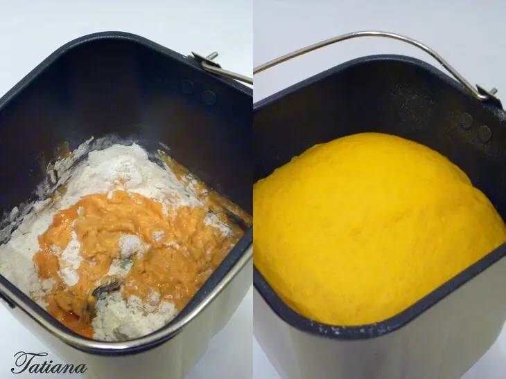 Открытый пирог с тыквой и грибами: шаг 4