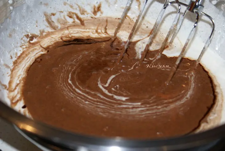 Брауни со сливочным сыром, орехами и вяленой вишней: шаг 5