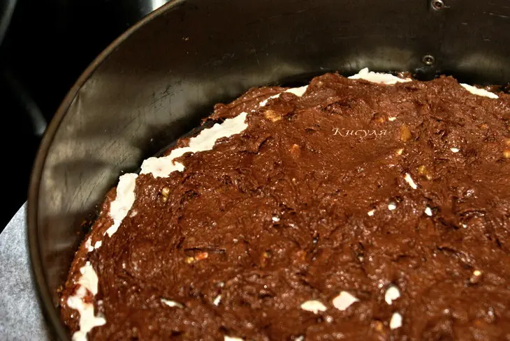 Брауни со сливочным сыром, орехами и вяленой вишней: шаг 10