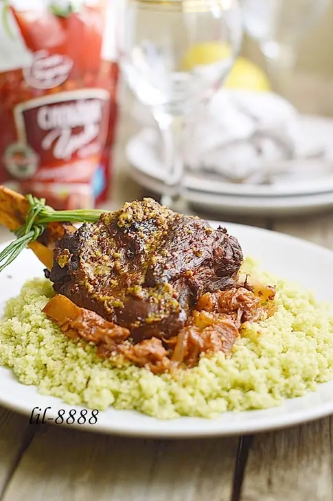 Рулька барашка с соусом и кус кусом: шаг 6
