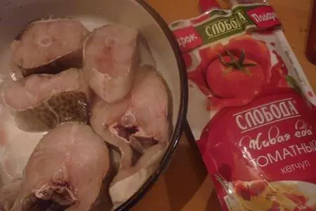Треска в кетчупском маринаде))): шаг 1