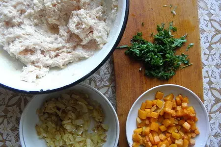 Куриная запеканка с брокколи  и тыквой: шаг 2