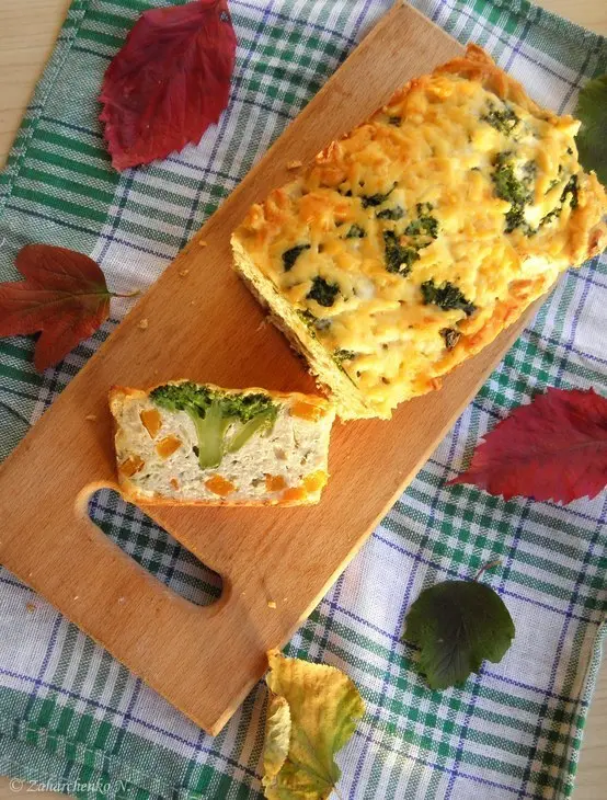 Куриная запеканка с брокколи  и тыквой: шаг 7