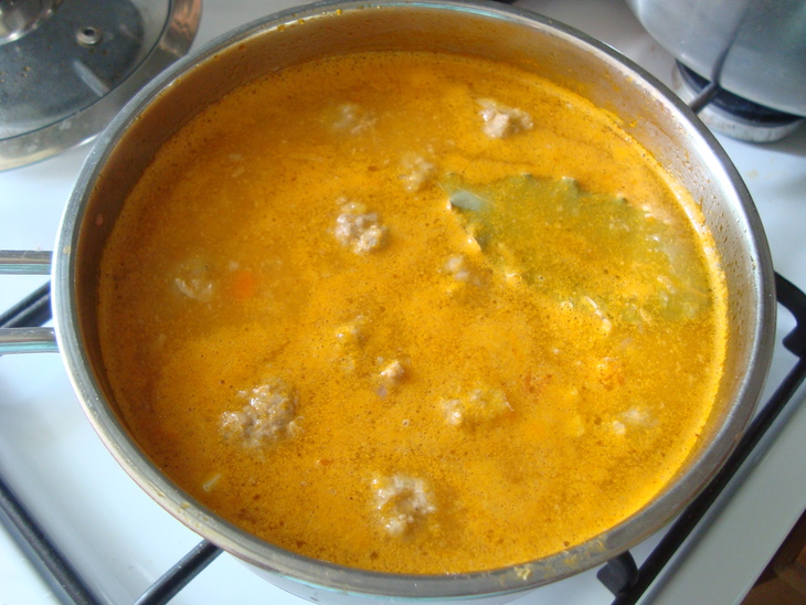 Овощной суп-пюре с фрикадельками: шаг 12