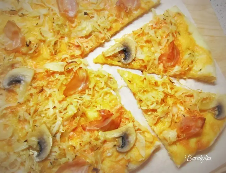 Пицца с квашеной капустой "а ля рус": шаг 5