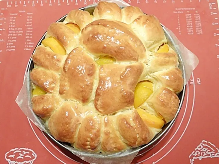 Пирог с персиками: шаг 10