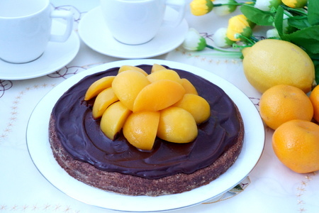 Шоколадный пирог с лимонным ганашем: шаг 7