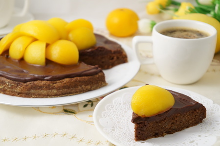 Шоколадный пирог с лимонным ганашем: шаг 8