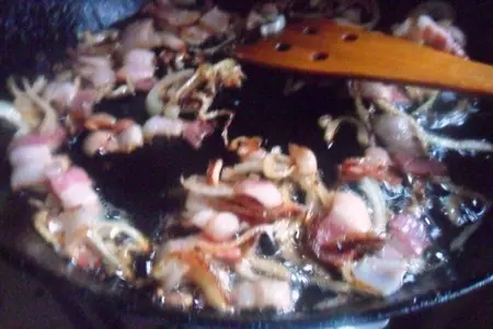 Фузилли с брокколи и беконом: шаг 2
