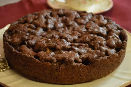Шоколадный пирог с яблоками: шаг 8