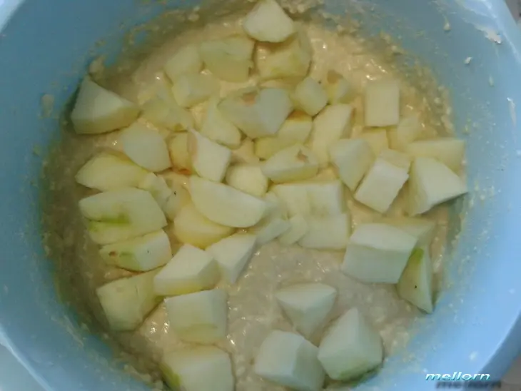 Сливочно-ванильный пирог с яблоками и клюквенным джемом: шаг 4