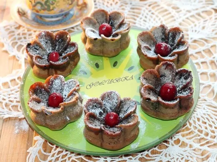 Кофейный кекс с начинкой: шаг 8