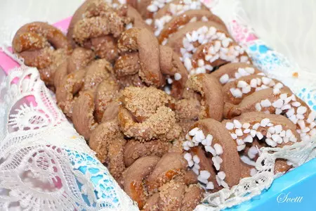 Шоколадное печенье с жемчужным сахаром: шаг 10