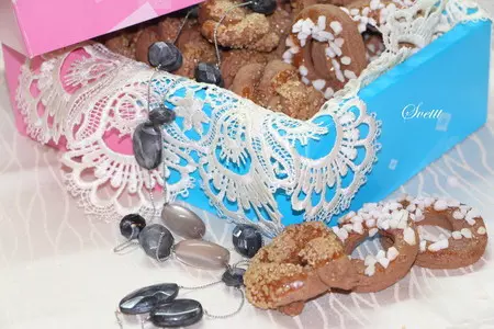 Шоколадное печенье с жемчужным сахаром: шаг 11