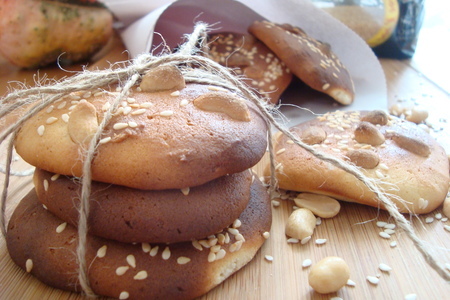 Творожное печенье с кунжутом и солёным арахисом: шаг 9
