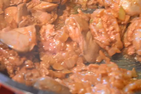 Тарталетки с куриной печенкой и томатно-сметанным кремом: шаг 4