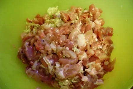 Куриные растрепки с овощами и сыром: шаг 1