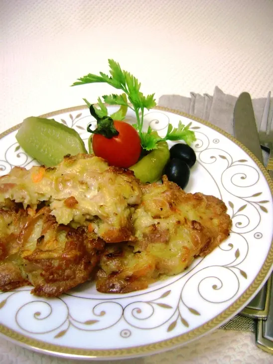 Куриные растрепки с овощами и сыром: шаг 4